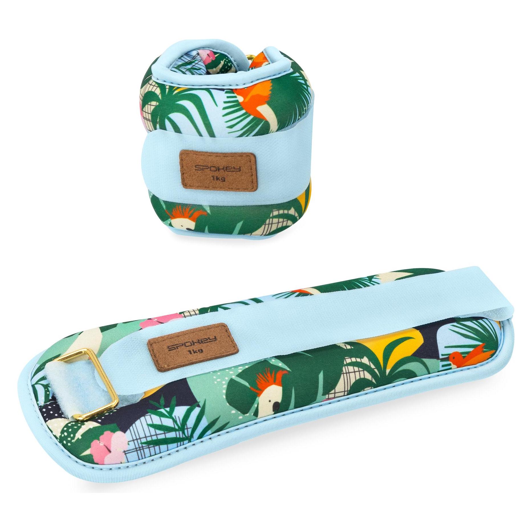 Spokey Knöchel- und Handgelenkgewichte HOME JUNGLE 2x 1kg (2 x 1 kg) (SPO 941524)