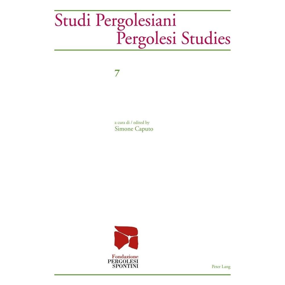 Peter Lang Studi Pergolesiani- Pergolesi Studies (Italienisch, Softcover, Simone Caputo) (56026090)