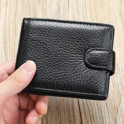 LightInthebox Men's Women's Wallet Credit Card Holder Wallet Cowhide Daily Casual Daily Durable RFID Blocking Light Brown Carbon fiber black Black