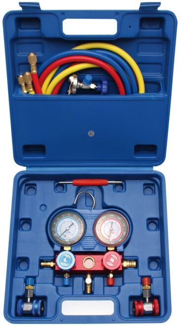 Manomètre de contrôle de pression de climatisation BGS ; BGS technic (8425)
