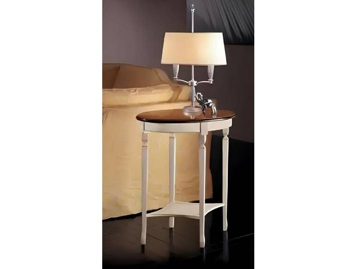 Xlmoebel Beistelltisch Runder Holz-Tisch im italienischen Design mit eleganter Formgebung (Beistelltisch, 1-St., Beistelltisch), Hergestellt in Italy