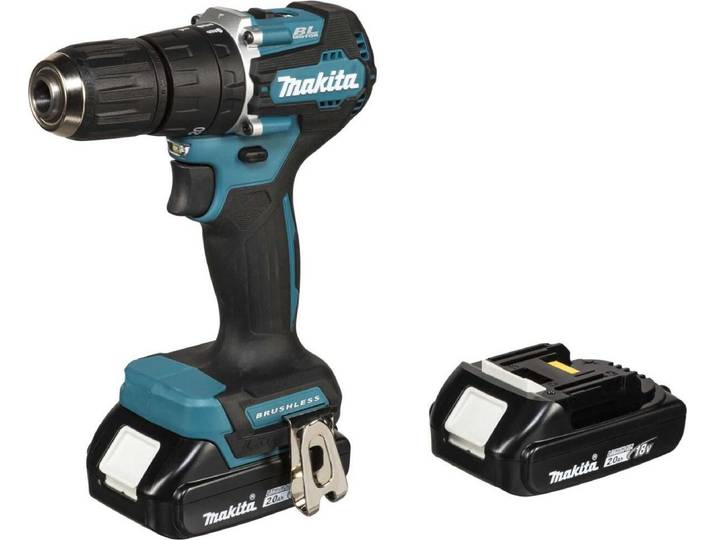 Makita DHP487RAJ - Marteau perforateur/pilote - sans fil - 2 vitesses - clé de mandrin 13 mm - 40 N-m