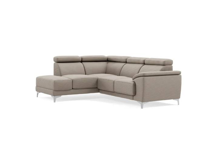 Ecksofa Lynn 2.0, Johann Jakob, cord taupe, Textil