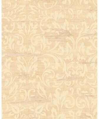 Seabrook Designs Margot Acanthus Scroll Unpasted Wallpaper