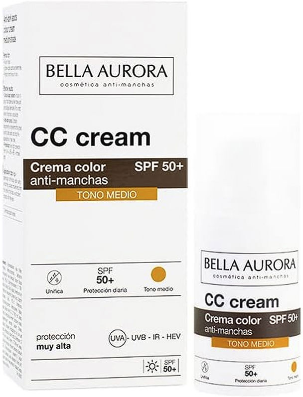 Bella Aurora Cc Cream anti-manchas SPF50+ #tono medio
