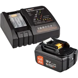 Werkzeugstore24, Werkzeugakku + Ladegerät, Akku Starter (18 V)