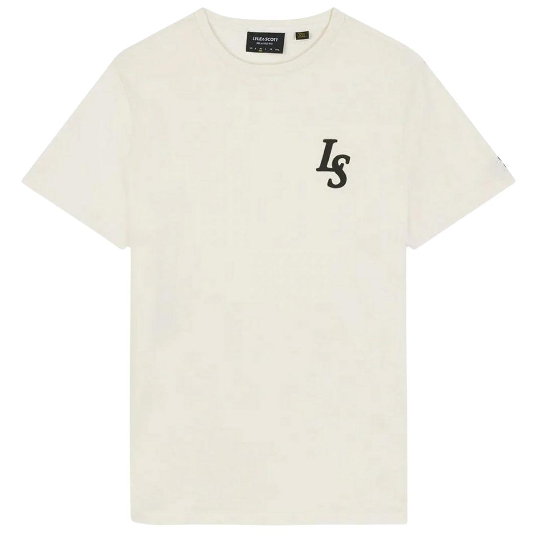 Lyle & Scott Club Emblem Kreide-T-Shirt