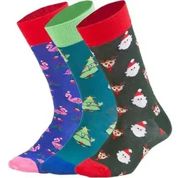 DILLY SOCKS Socken Warm Wishes (3er Box), Größe 36/40 in Bunt Bunt
