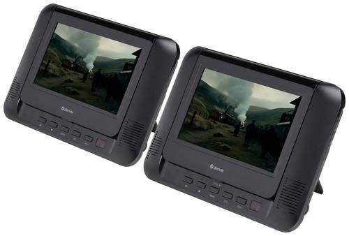 Denver MTW-793 Tragbarer DVD-Player 17.78cm 7 Zoll EEK: D (A - G) Akkubetrieb, inkl. 12V Kfz-Anschlusskabel, inkl. zweiter