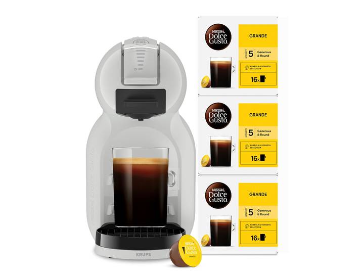 NESCAFÉ DOLCE GUSTO Kapsel-/Kaffeepadmaschine Mini Me 2 , weiß (arctic grau), 1, Kaffeemaschinen, kleine Größe, großer Geschmack, über 45 heiße und kalte Getränke, Kapsel-/Kaffeepadmaschine