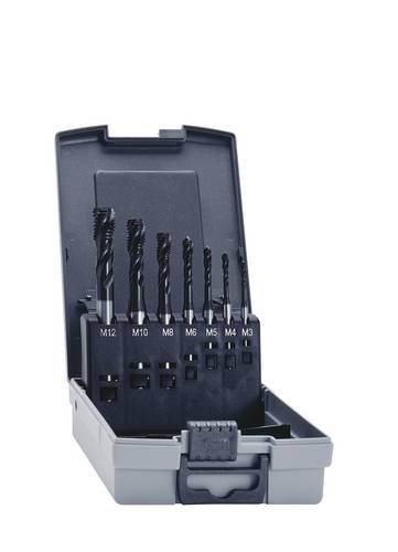 Eventus by Exact 12364 Maschinengewindebohrer-Set 7teilig metrisch M3, M4, M5, M6, M8, M10, M12 Rechtsschneidend DIN 371, DIN 376