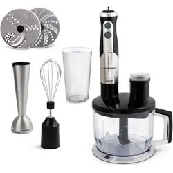 Esperanza EKM004 Mixer 0 6 l Pürierstab Schwarz Silber Transparent 800 W, Stabmixer, Transparent, Silber, Schwarz