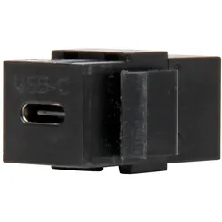 Kopp 982900002 Keystonemodul - USB-C Verbinder, Farbe: schwarz