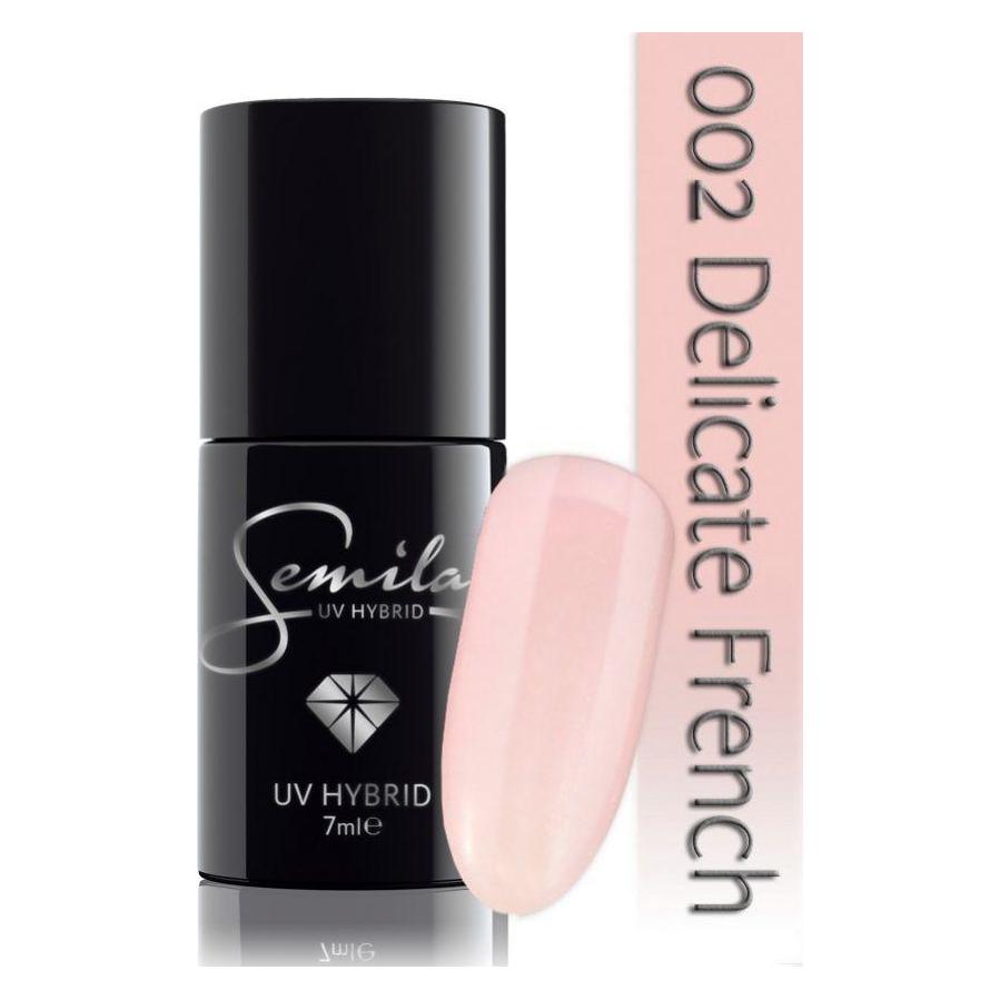 Semilac 002 Delicate French 7ml (002 Delicate French, Delicate French Pink 002, Zartes Französischrosa 002, UV-Gel Lack) (21085431)