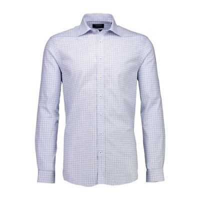Businesshemd LINDBERGH "Business-Casual-Hemd (Langarm) Modern Fit", Herren, Gr. L, Normalgrößen, weiß, Obermaterial: 100% Baumwolle, Hemden