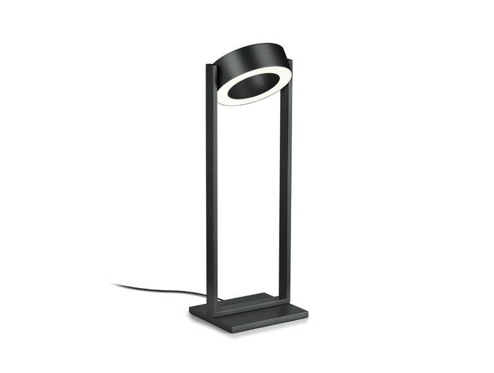 Knapstein Tischlampe Wega, dimmbar, schwarz, für Wohn- / Esszimmer, Metall, Modern