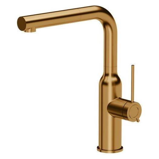 Q Company Küchenarmatur Quadron Angelina Q Line PullOut stehend kupfer (84818011) (84818011)