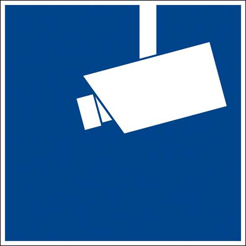 SafetyMarking 21.G5010 Hinweisschild Videoüberwachung Folie selbstklebend (B x H) 150mm x 150mm 1St.