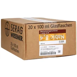 Natriumhydrogencarbonat 8,4% 1 mol Glas 20X100 ml