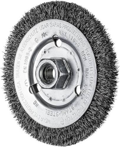 PFERD TOOLS Rundbürste ungezopft RBU Ø 125 x 12mm M14 Stahl-Draht-Ø 0,30 für Winkelschleifer POS RBU 12512/M14 ST 0,30 43502301