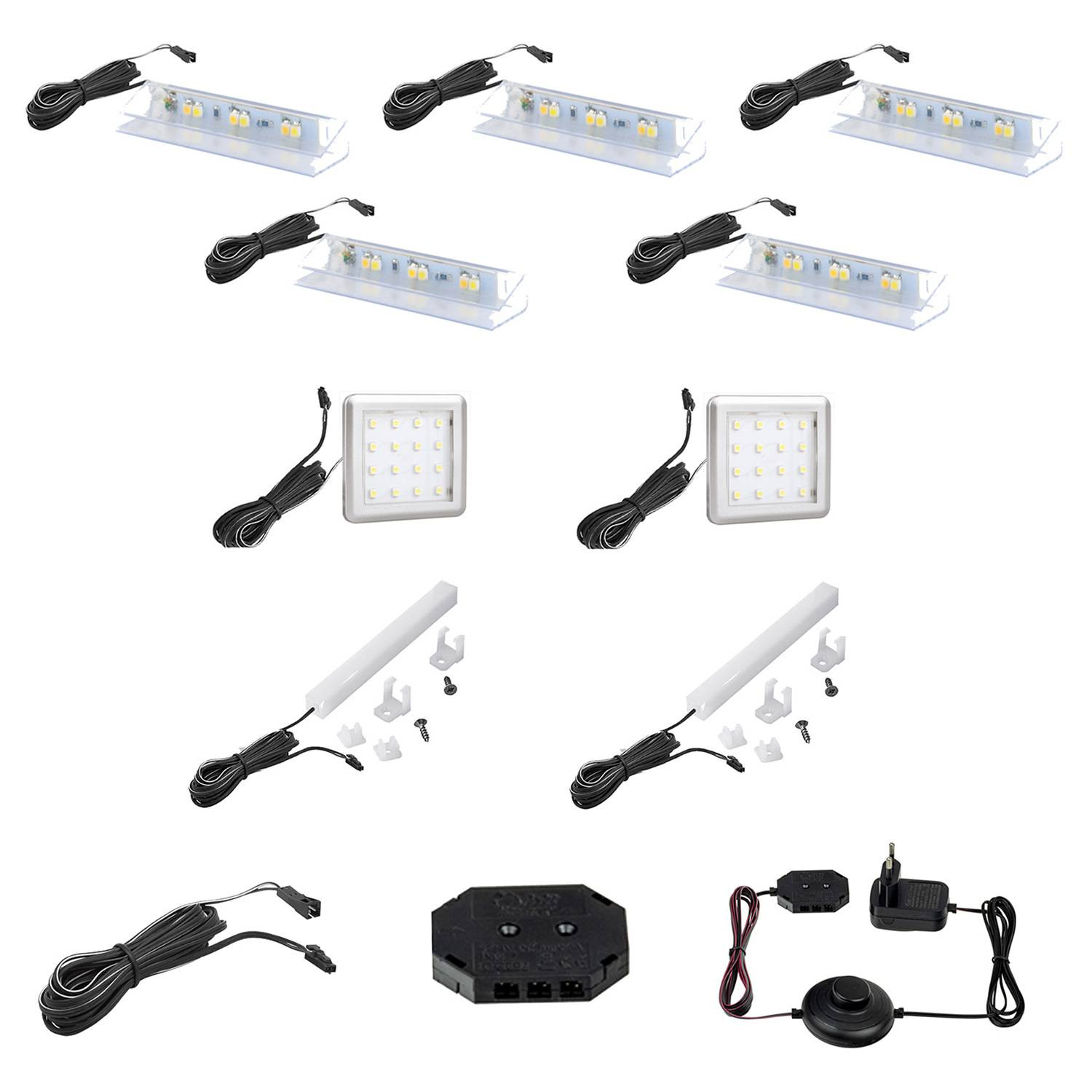home24 Fanzel LED-verlichting wit