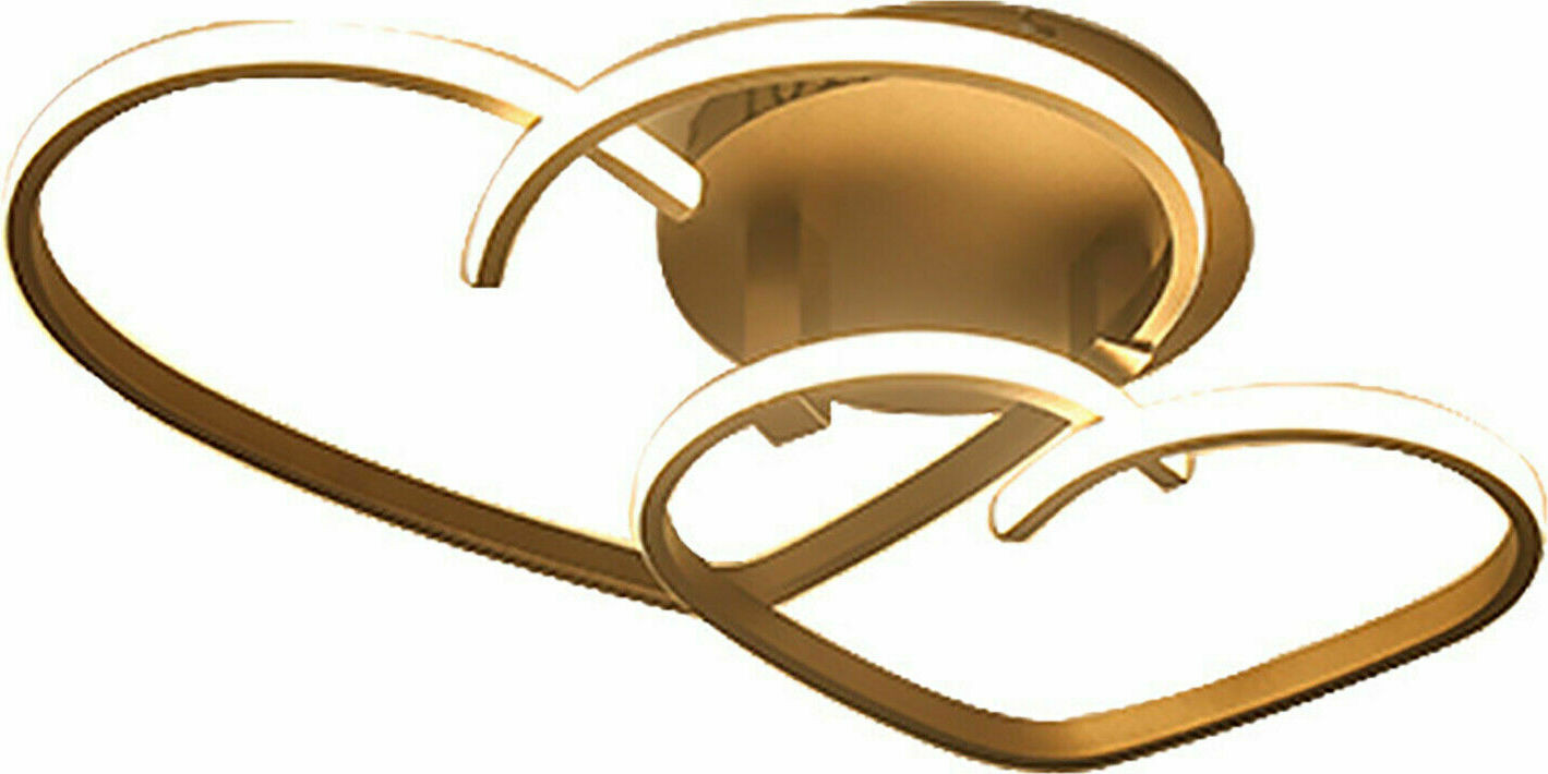 Enjoyshopping LED-plafondlamp in hartvorm, dimbaar, met afstandsbediening, 34W