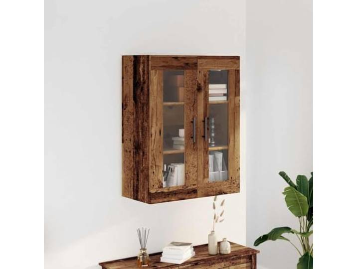 KTHLBRH Anrichte aus antikem Holz, 69,5 x 34 x 90 cm, Spanplatte Mit Griffen, praktischer Tür, Aufbewahrungsschrank für Badezimmer, Küche, Schlafzimmer
