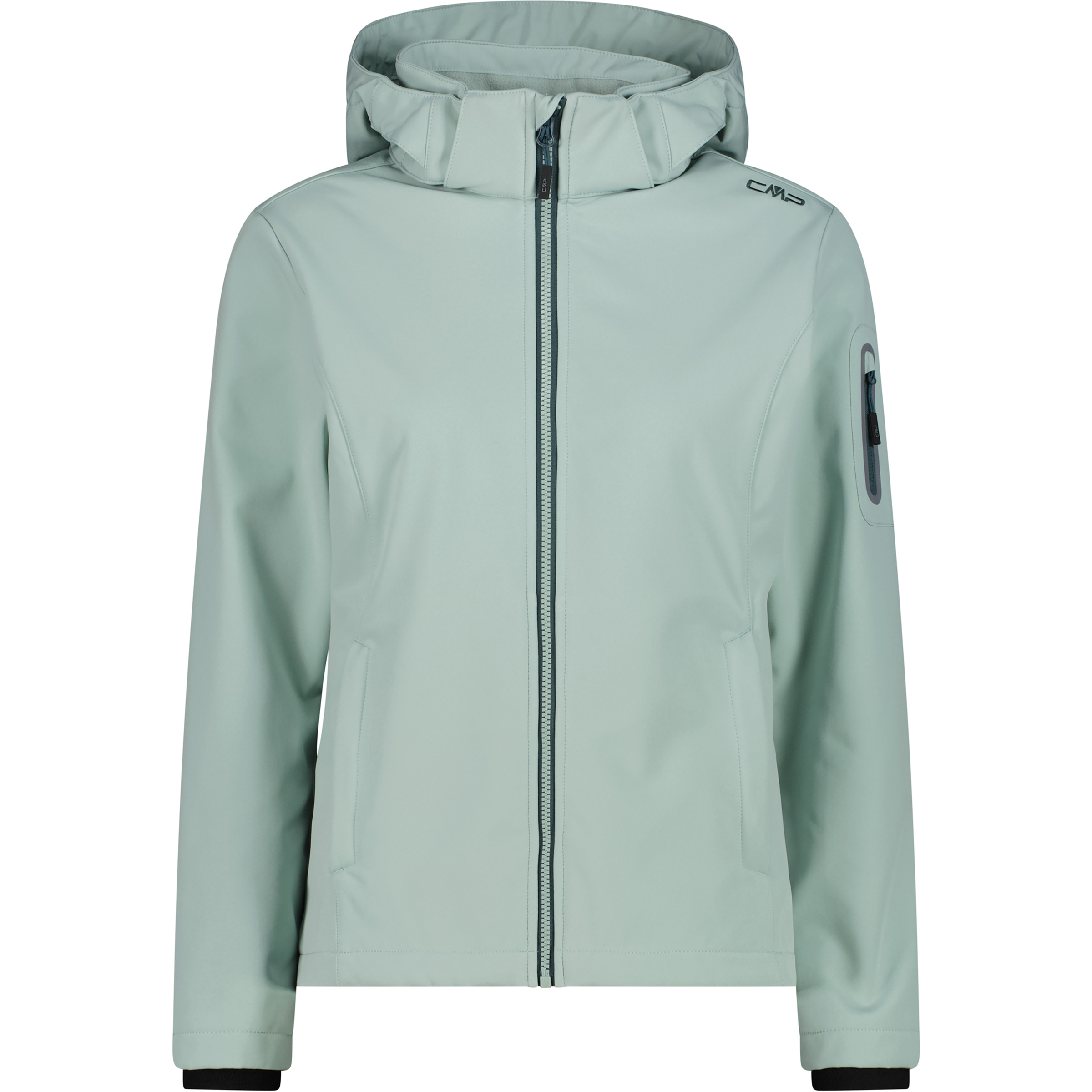 CMP Softshell Damen Softshelljacke gruen Größe XXS Trekking Wasserabweisend Wasserabweisend