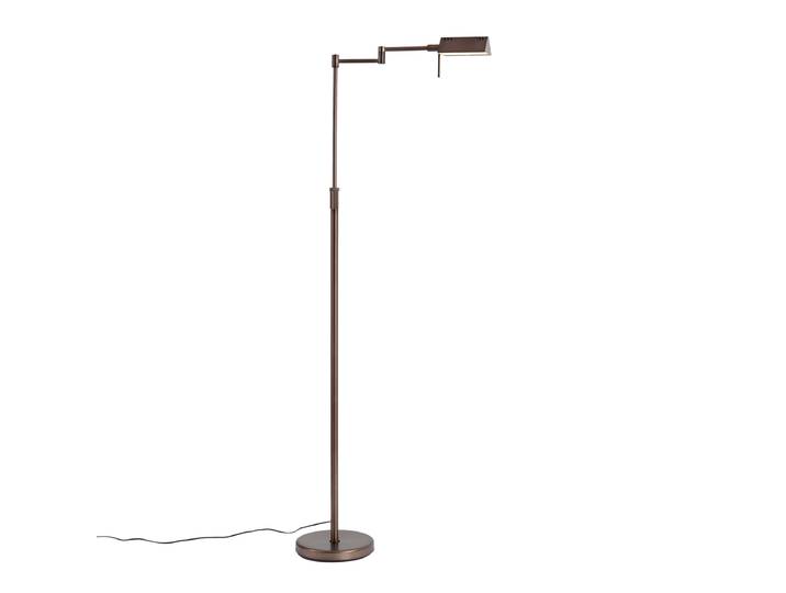 Lampadaire design bronze foncé avec LED et variateur tactile -