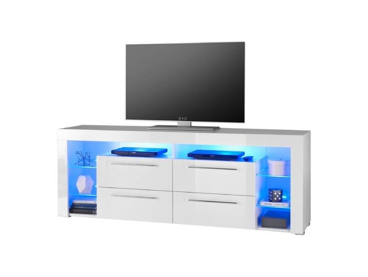 TV - Lowboard weiß hochglanz 179 cm mit Beleuchtung - GOAL