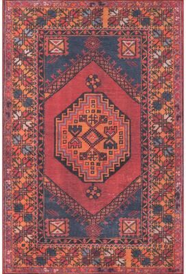 Momeni Afshar Polyester Traditional Medallion Area Rug.