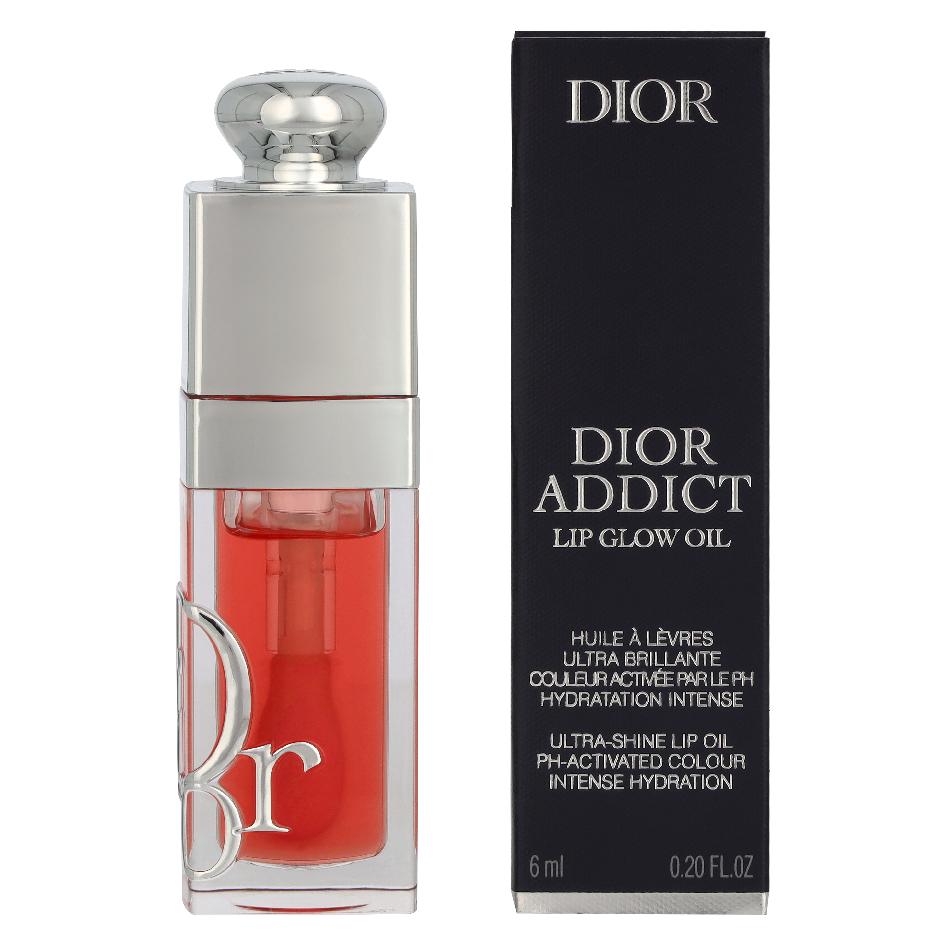 Dior Addict Lip Glow Oil Hydrating Lip Oil 24h 3 Ultrashiny Finishes 041 Peachy (Lippenöl, 6 ml) (E000001345)