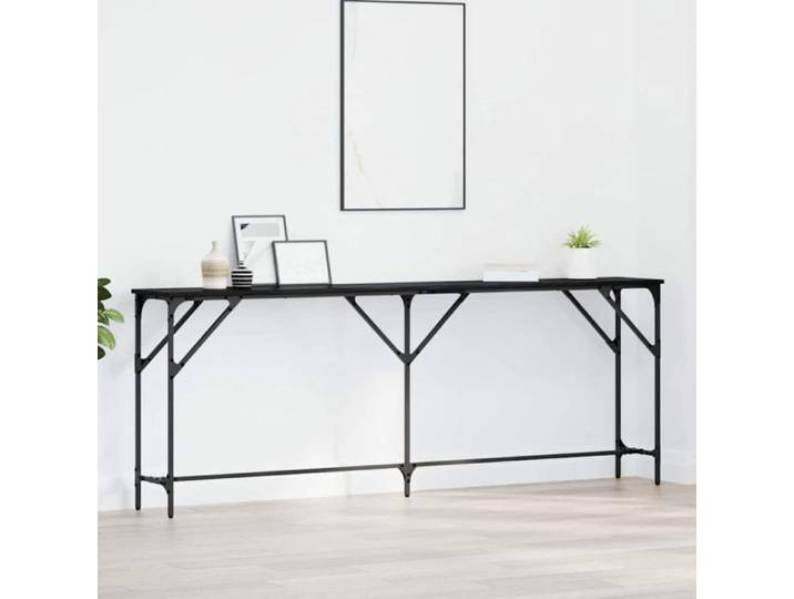 Table console - console extensible Vidaxl Table console Chêne noir 200 x 29 x 75 cm