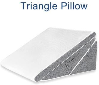 Uplifted Finds Wedge Pillow Set For Acid Reflux Snoring Back Knee Pain Adjustable Folding Triangle Pillow triangle Pillow