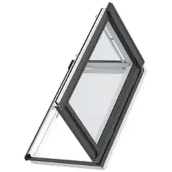 VELUX Wohn- und Ausstiegsfenster GXLB FK06 Dachfenster 66x118 cm, klar lackiert, Aluminium,ENERGIE PLUS