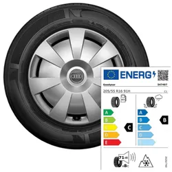 Audi A3 Winterkomplettrad Stahlrad mit Radvollblende - rechts 8Y00735568Z8