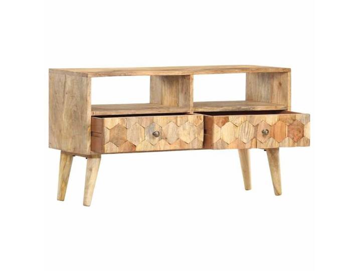 Autumn Mega Sale Cabinet TV - [1 pc] - Vidaxl - Meuble TV/Organisateur TV - 90x30x50 cm Bois de manguier solide FR59694257604