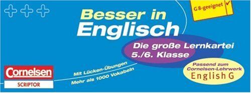 David Clarke - Besser in der Sekundarstufe I - Englisch: Besser in Englisch. Sekundarstufe I. 5./6. Schuljahr. Die große Lernkartei. Neubearbeitung: 500 Karteikarten ... Lücken-Übungen, Lösungen, Lautschrift - Preis vom 09.10.2026 07:28:09 h