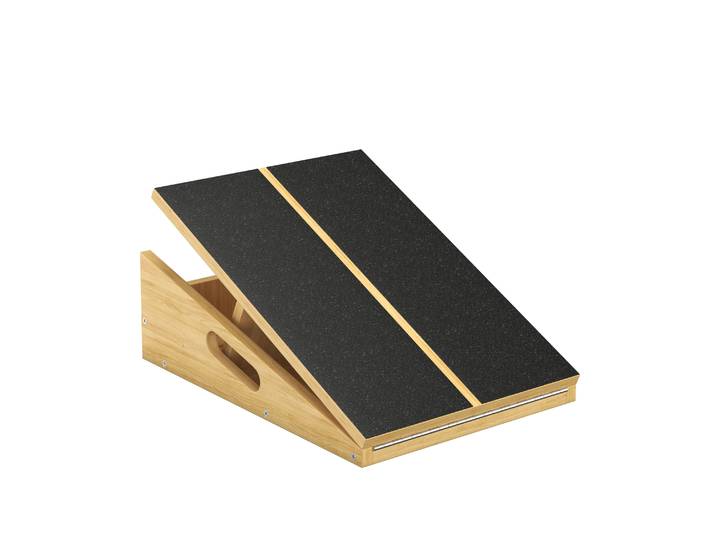 Schrägbrett Wadendehner Holz verstellbar natur/schwarz