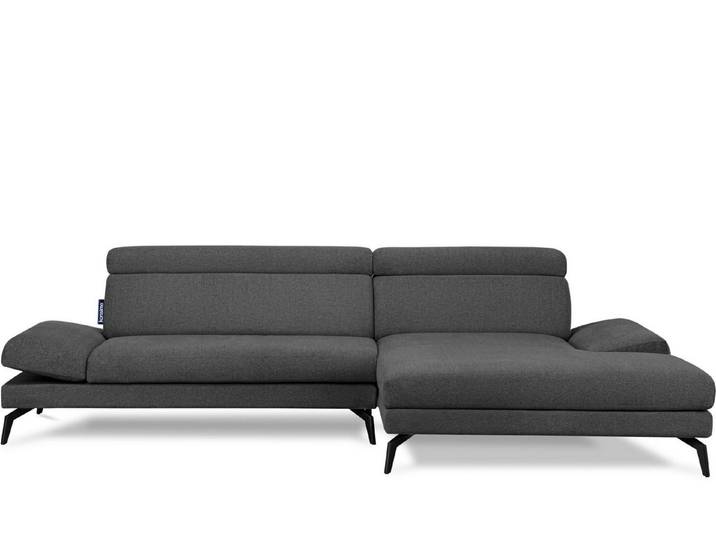 KONSIMO® Ecksofa RENAR Ecksofa, bewegliche Armlehnen,bewegliche Kopfstützen,hohe Beine,Loft-Stil