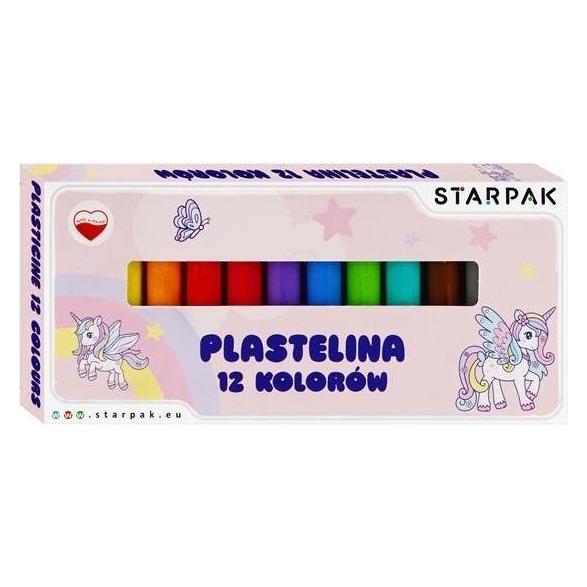 Starpak Plastilin 12 Farben Einhorn (12x) (47606922)