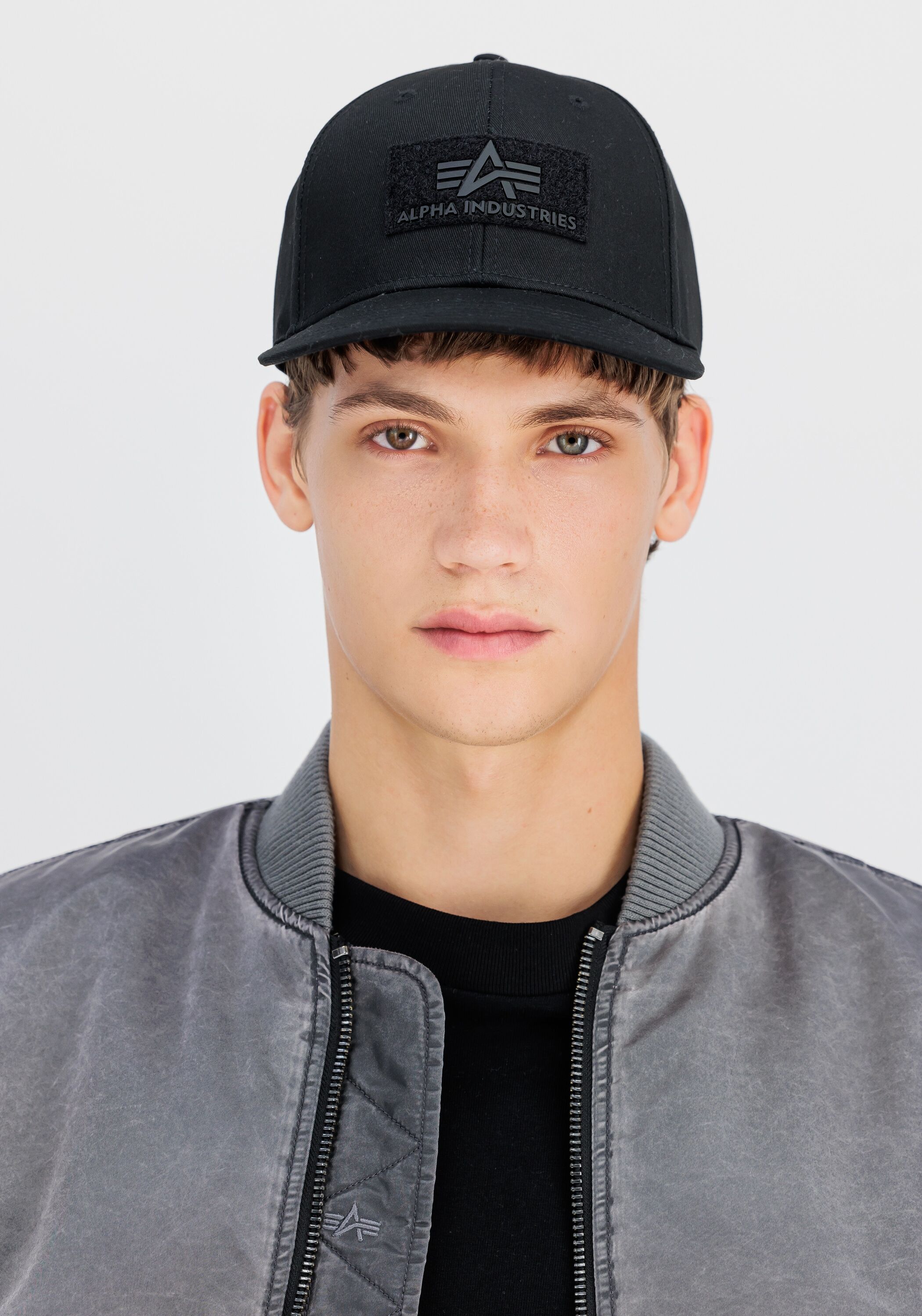 Trucker Cap ALPHA INDUSTRIES "VLC Cap", Damen, Gr. onesize, schwarz, Baumwolle, Caps Trucker Cap