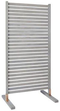 JONATHAN Y Solana Modern Solid Acacia Wood Slat Outdoor Privacy Screen, Freestanding Single Panel Patio Room Divider