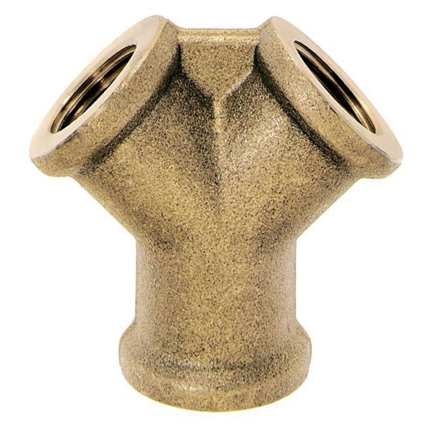 Lüdecke 3-Weg Verteiler für Druckluftkupplungen mit Innengewinde, aus Messing (74846138)