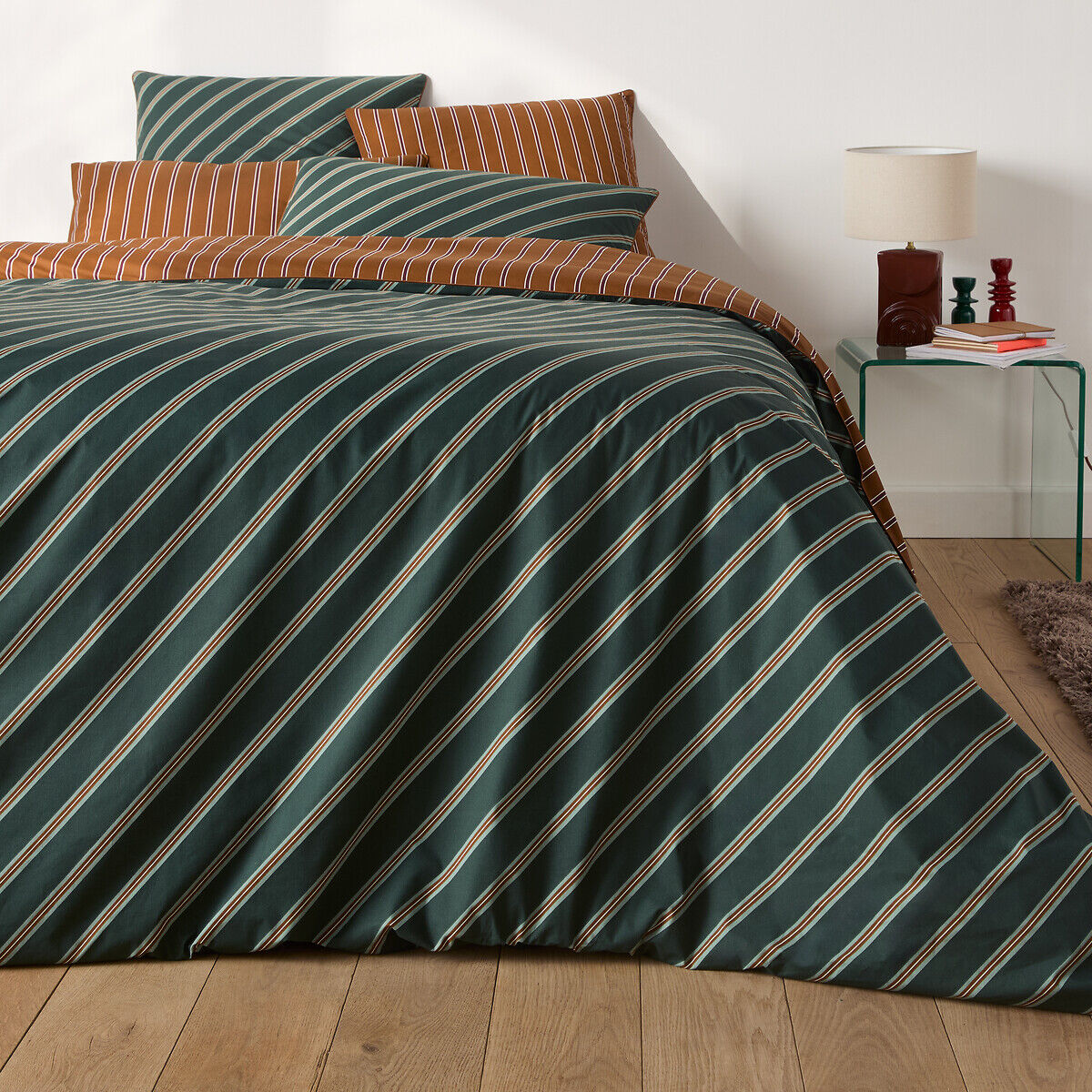 LA REDOUTE INTERIEURS Housse de couette en satin de coton, GEORGIO
