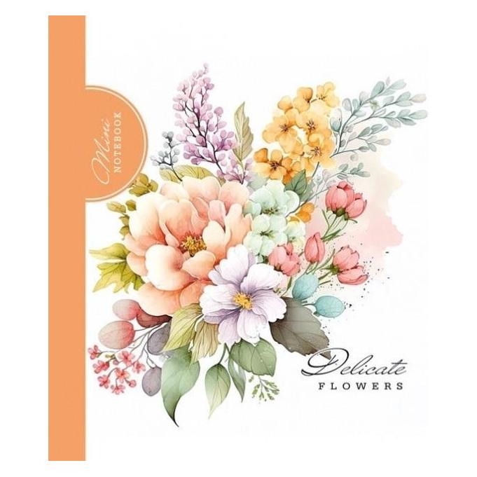 Teka Dekoratives Notizbuch 100x100/48K kariert Orangenstrauss (Kariert) (49019205)