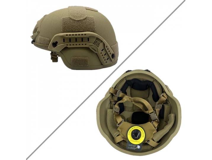 Casque tactique MICH2000 à coupe haute, matériau UHMWPE durable, ajustement confortable