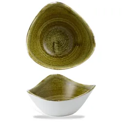 Churchill Stonecast Plume Olive Schale Dreieck.15,3cm /26cl
