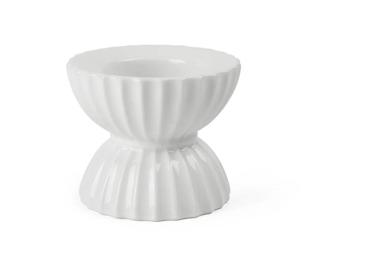 Lyngby Porcelæn Bougeoir pour bougie chauffe-plat Ø8 cm Lyngby Tura Blanc
