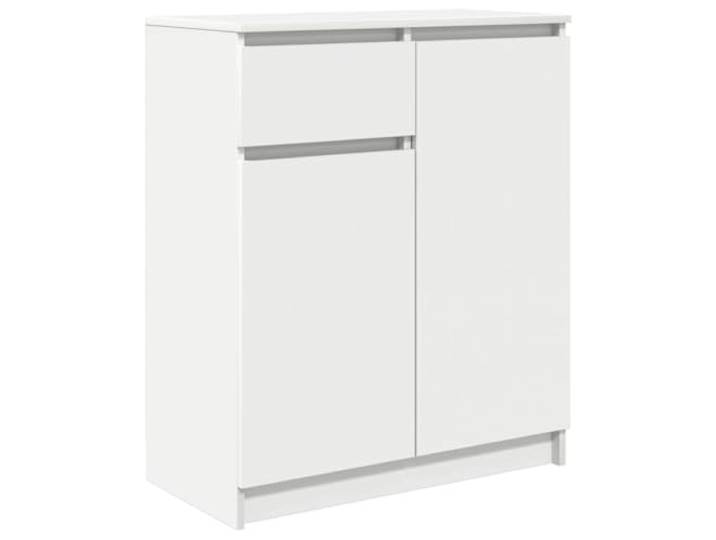 Sideboard mit Schublade Weiß 71x35x84 cm Holzwerkstoff Stauraumschrank, flexible Montage, pflegeleichte Oberfläche, vielseitig nutzbar